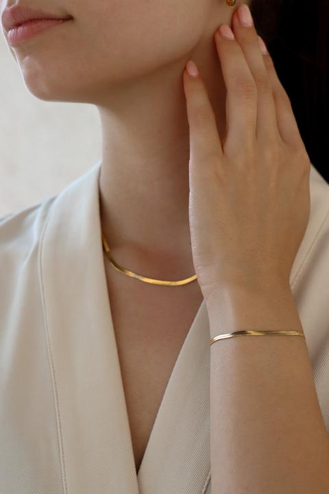 Produktbild Tara Style Amélie Schmuckset (18k Edelstahl vergoldet, 100% wasserfest)