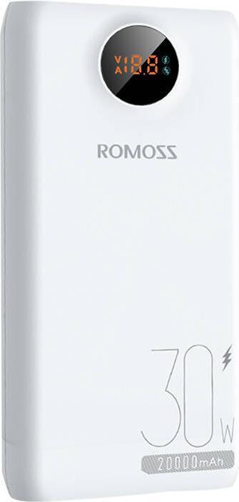 Romoss SW20S Pro Powerbank 20000mAh, 30W (blanc) (20000 mAh, 30 W, 30 Wh)