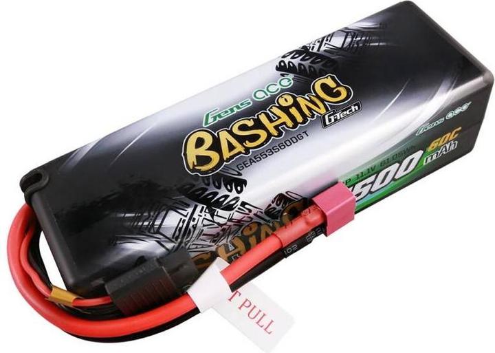 Gens Ace G-Tech 5500mAh 11.1V 3S1P 60C HardCase 15# car Battery (11.10 V, 5500 mAh)