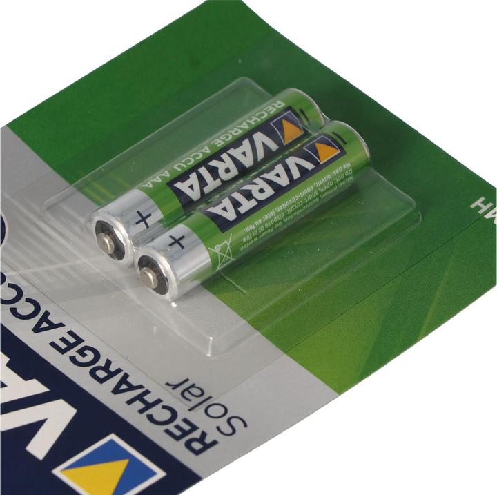 Image du produit Varta Accu solaire AAA Micro idéal pour les lampes de jardin, avec AkkuBox (AAA, 550 mAh)
