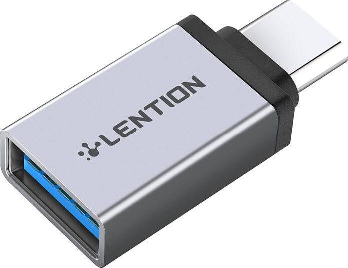 Actual product image Lention USB-C to USB 3.0 adapter (silver) (USB Type C, USB-A)