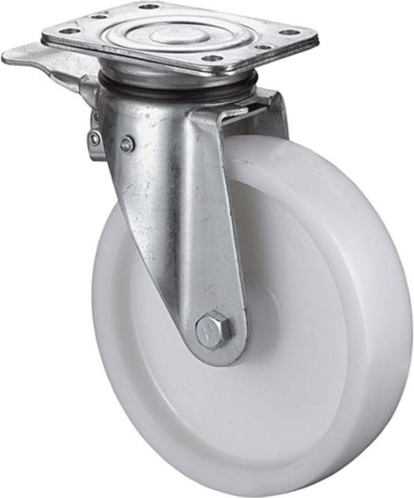Productafbeelding BS Rollen Zwaarlast zwenkwiel Wiel Ø 125 mm Draagvermogen 600 kg met rem Kunststof 138x110mm