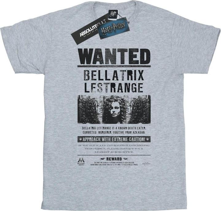 Immagine prodotto Maglietta Bellatrix Lestrange Minfesto Ricercato Ragazze (128)