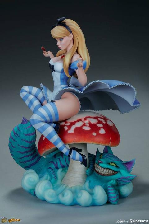 Actual product image Sideshow Fairytale Fantasies Collection "Alice in Wonderland" Statue