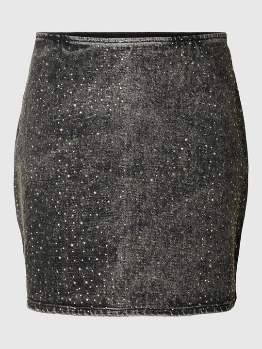 Produktbild Selected Femme Slfmerle Hw Short Black Denim Skirt (38)