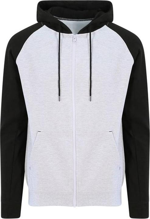 Awdis Kapuzenpullover Durchgehender Reissverschluss Baseball (XXL)