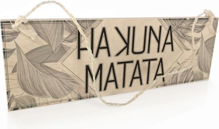 Actual product image Trenddeko Hakuna Matata (30 x 10 cm)