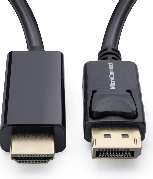 Immagine prodotto MicroConnect Cavo da DisplayPort a HDMI 1m Maschio (1 m, DisplayPort)