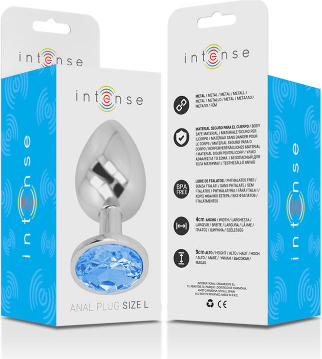 Immagine prodotto Intense Plug Anale In Metallo Blu Taglia L