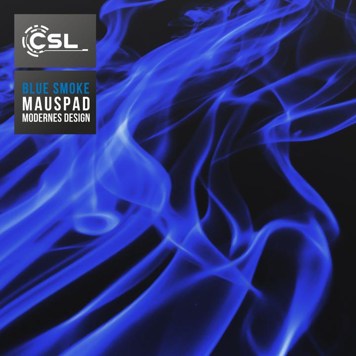 Actual product image CSL Gaming Mouse Pad, XXL, Mouse Mat, 900 x 400 x 3 mm, Desk Pad, Washable, Blue Smoke (XXL)