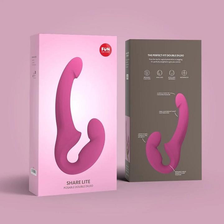 Produktbild Fun Factory Share Lite Double Dildo Blackberry
