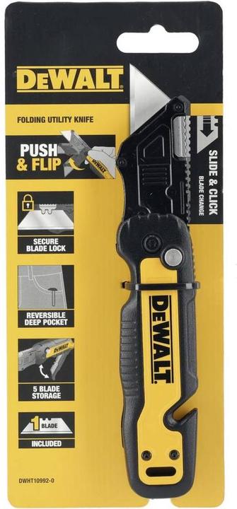Produktbild DeWalt DWHT10992-0 Klappmesser mit Trapezklinge und Magazin 1 St. (Ersatzklinge)