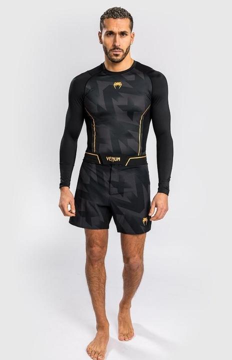 Actual product image Venum Razor Rashguard Long Sleeves - Black/Gold - XL (XL)