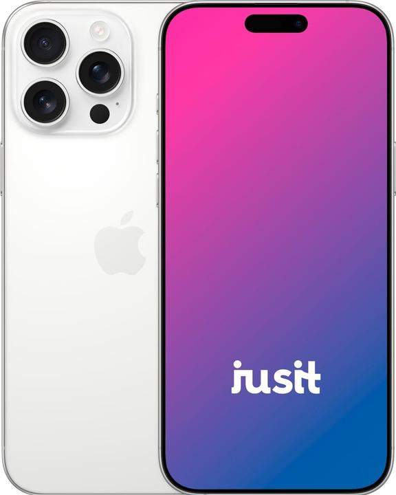 jusit iPhone 16 Pro Max (256 GB, White Titanium, 6.90", A / Wie neu)