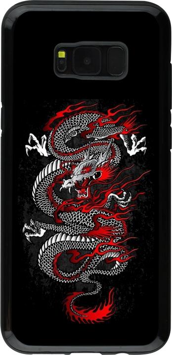 Actual product image PhoneLook Cover Hybrid Armor Black Japanese style Dragon Tattoo Red Black (Samsung Galaxy S8+)