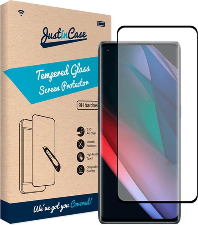 Produktbild Just in Case Gehärtetes Glas Edge to Edge Displayschutzfolie Oppo Find X3 Neo (1 Stück, Oppo Find X3 Neo)