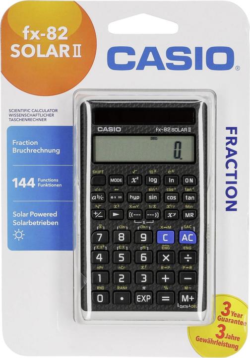 Immagine prodotto Casio FX-82Solar II (Celle solari)