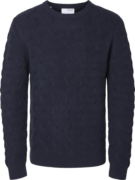 Selected Homme Slhcallis Ls Knit Cable Crew Neck Noos (XL)