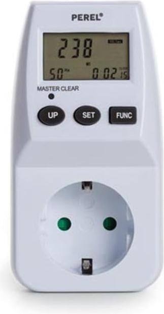 Produktbild Perel ENERGIEKOSTEN-MESSGER?T - 230 V - 16 A - SCHUTZKONTAKT (DEUTSCHES SYSTEM)