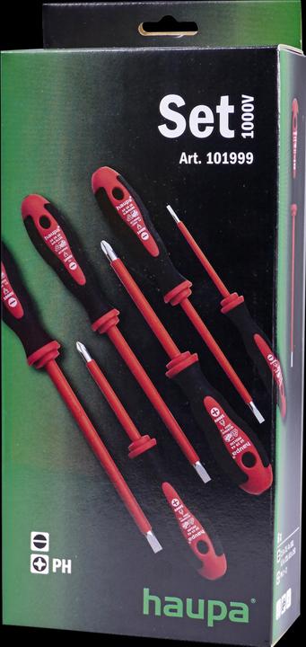 Actual product image Haupa 2K VDE screwdriver set (Phillipps cross recess (PH))