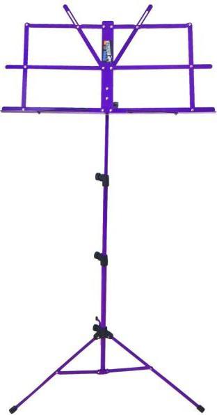 Actual product image keepdrum MUS2FL Music Stand Purple with 4 Clamps