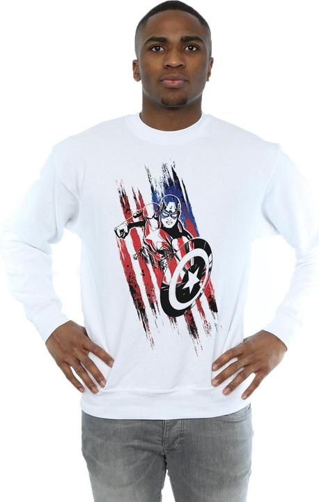 Immagine prodotto Avengers Captain America Streaks Felpa Uomo (XXL)