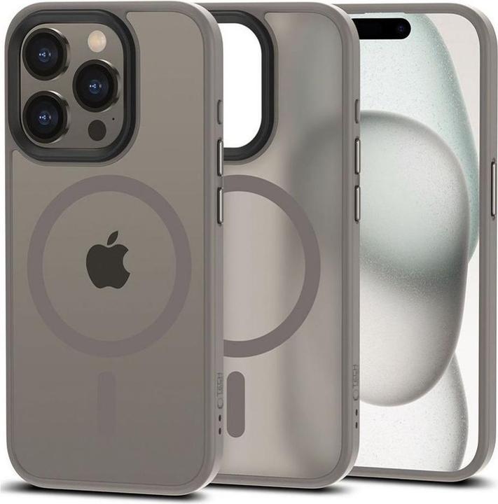 Actual product image Tech-Protect Magmat Magsafe iPhone 15 Pro Matte titanium (Apple iPhone 15 Pro)