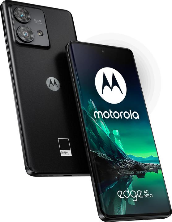 Produktbild Motorola Edge 40 Neo (256 GB, Black Beauty, 6.55", SIM + eSIM, 50 Mpx, 5G)