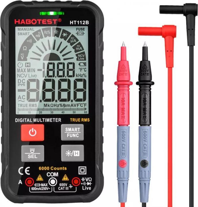 Actual product image Habotest HT112B True RMS Digital Universal Multimeter