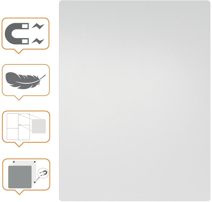 Actual product image Nobo Frameless whiteboard (600 x 450 mm)