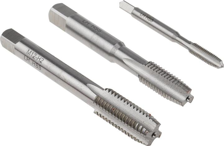 Actual product image Rs Pro HSS left hand thread tap set,M3-M12