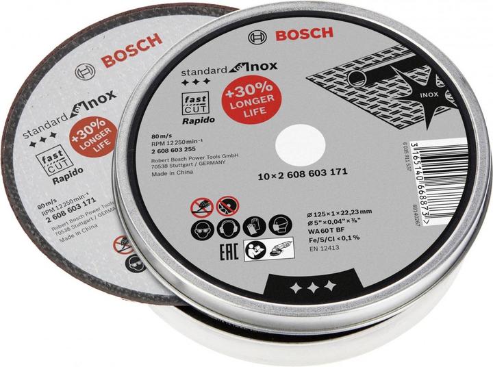 Produktbild Bosch Professional Zubehör PRO Stainless Steel and Metal Trennscheibe, 125 x 1 x 22,23 mm