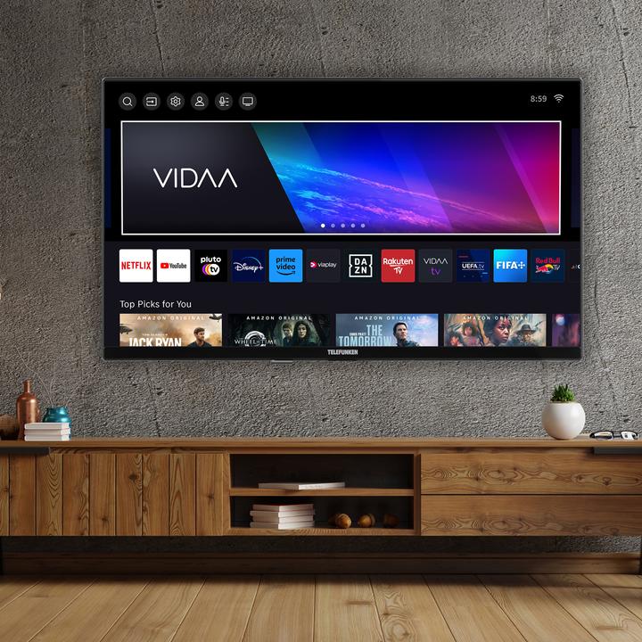 Actual product image Telefunken Fernseher 32 Zoll Smart TV VIDAA XH32VP750M - HD-Ready Fernseher, HDR TV mit Triple-Tuner (32", LED, HD, 2025)