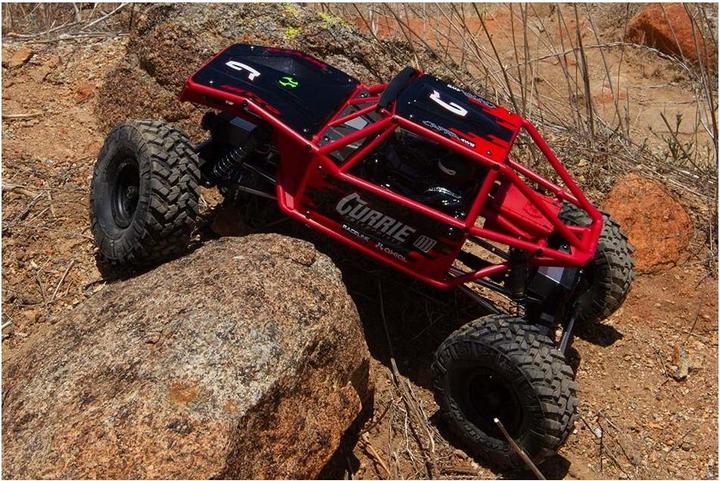 Actual product image Axial Capra 1.9 Unlimited Trail Buggy Electric Brushed Crawler 4WD 1:8 RTR Red (RTR Ready-to-Run)
