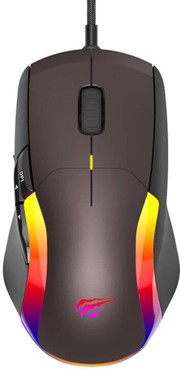 Produktbild Havit Gaming Mouse MS959S RGB (brown) (Kabelgebunden)