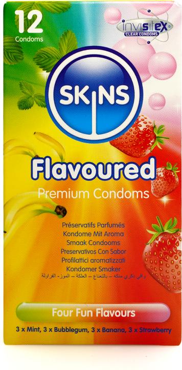 Produktbild Skins Condom Flavours 12 Pack (12 Stk.)