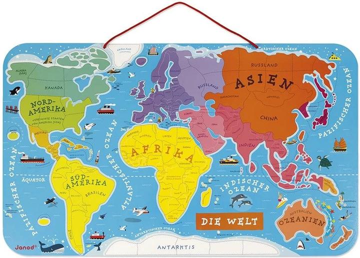 Immagine prodotto Janod Mappa magnetica "Il mondo (92 pezzi)
