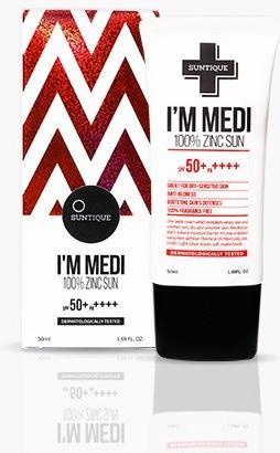 Image du produit Suntique I'M MEDI 100 Zinc Sun SPF50+ (Crème solaire visage, SPF 50+, 50 ml)