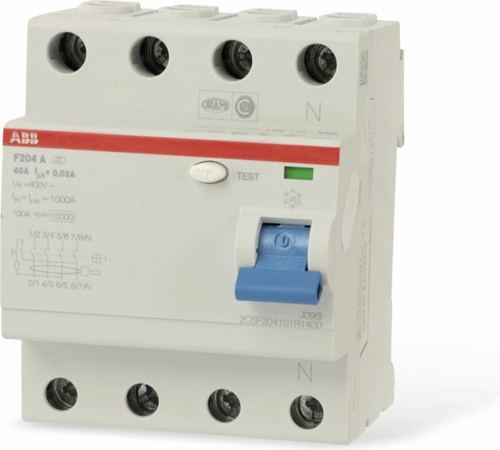 Actual product image ABB RCD, F 204, 4 POLE