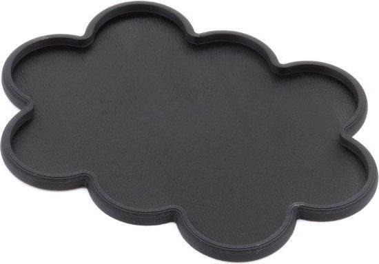 Immagine prodotto Tabletop-Art Vassoio di movimento con bordo arrotondato 25 mm 10 s Cloud - Nero