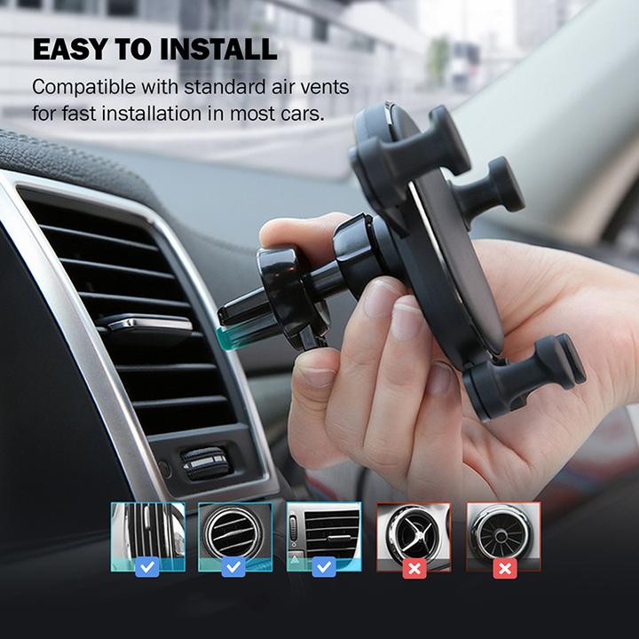 Actual product image Crong Gravity Auto-Lock CRG-CH5-BLK car mount