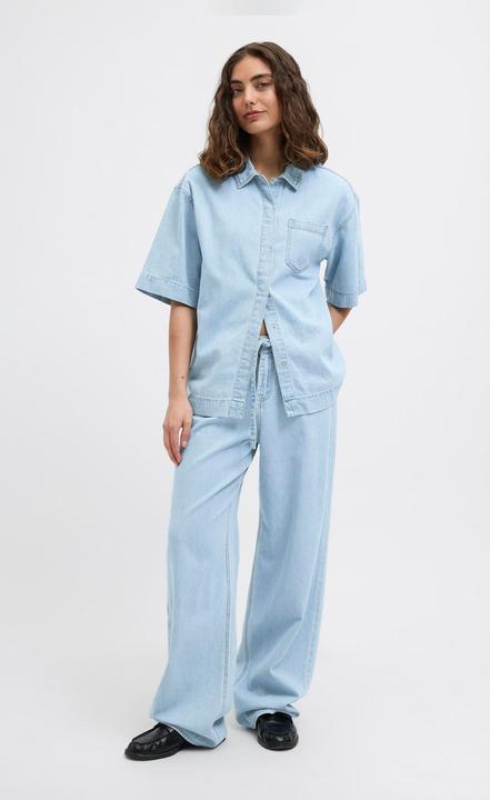 Actual product image JJXX JXSURA WIDE MW LINEN BLEND JEANS DNM Weit geschnitten (W26/L32)