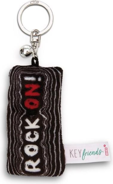 Produktbild Magni NICI Schlüsselanhänger Mini Plüschkissen Rock on! mit Glöckchen 8cm