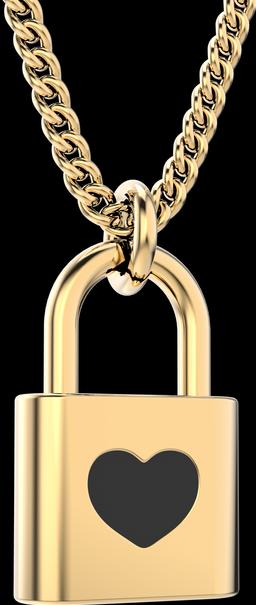 Image du produit MTM Collier Love Lock (Laiton, Or 18k, 43 cm)