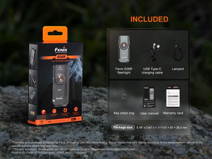Image du produit Fenix Schlüsselanhänger-Taschenlampe (6.90 cm, 700 lm)