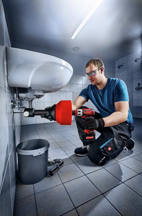 Produktbild Rothenberger Elektrorohrreinigungsgerät ROSPIMATIC CL Gr Spirallänge 7,5 m Spiralen-Ø 8 mm (1 Stk.)
