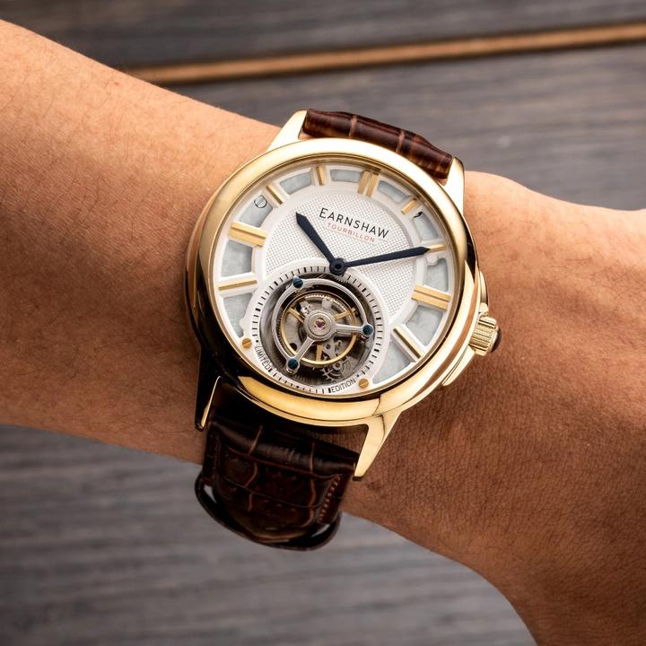 Immagine prodotto Thomas Earnshaw ES-8239-03 Disraeli Tourbillon 42mm 3ATM (Orologio da polso analogico, 42 mm)