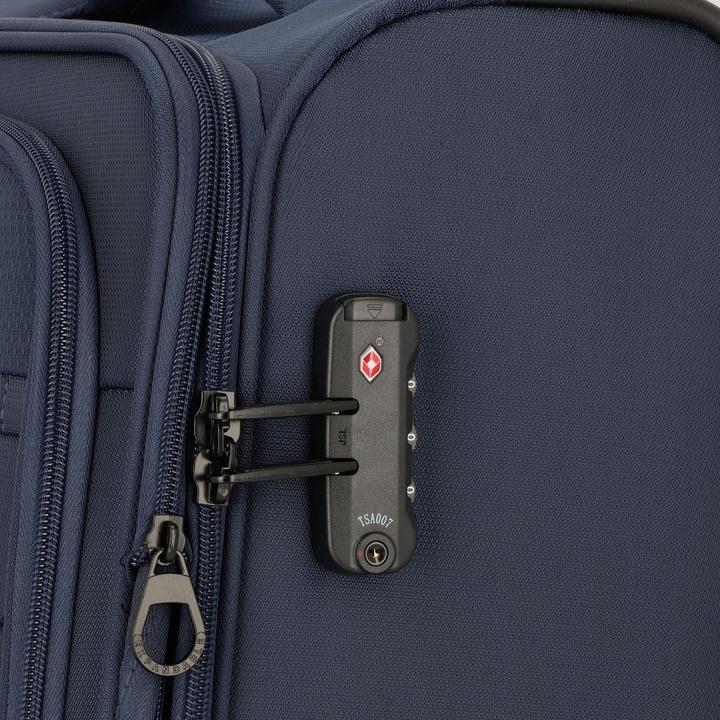 Image du produit D&N Travel Line 9704 4 roues trolley cabine S 55 cm avec soufflet extensible (38 l, Bagage à main (jusqu'à 50l))