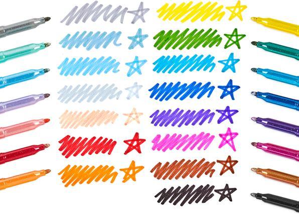 Image du produit Ooly Marqueur à paillettes arc-en-ciel (Multicolore, 15 x)