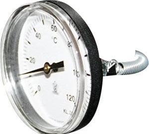 Actual product image Csdk SL Csslr Plus clamp thermometer 0 - 120°C, mounted with steel clamping strap